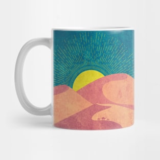 Camels in desert minimalism Mug